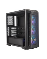 GABINETE MASTERBOX MB511 MID TOWER COM 3 FANS DE LED ARGB PRETO - MCB-B511D-KGNN-RGA