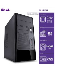 COMPUTADOR HOME H200 - PENTIUM DUAL CORE G5400 3.7GHZ MEM 4GB DDR4 HD 500GB GABINETE TORRE COM SENSOR DE INTRUSAO 250W