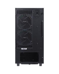 GABINETE MID-TOWER GRAVITY PRETO 2 FANS RGB LATERAL EM VIDRO TEMPERADO - GRPTRGB1FV