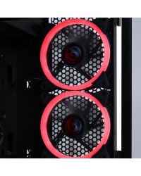 GABINETE MID-TOWER GRAVITY PRETO 2 FANS RGB LATERAL EM VIDRO TEMPERADO - GRPTRGB1FV