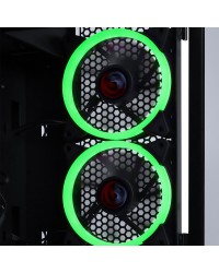 GABINETE MID-TOWER GRAVITY PRETO 2 FANS RGB LATERAL EM VIDRO TEMPERADO - GRPTRGB1FV