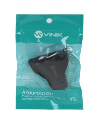 ADAPTADOR PLACA DE SOM USB 4 PORTAS P2 - COMPATIVEL COM PS3 - A4PUSBM