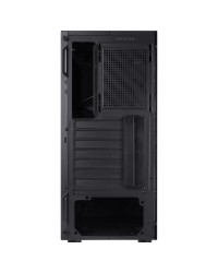 GABINETE GAMER VX GAMING VAUX COM JANELA EM VIDRO TEMPERADO - PRETO