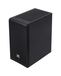 GABINETE GAMER VX GAMING VAUX COM JANELA EM VIDRO TEMPERADO - PRETO