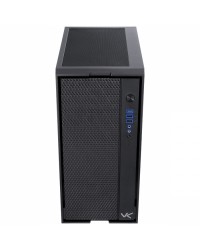 GABINETE GAMER VX GAMING ANTARES COM VIDRO TEMPERADO PRETO FRONTAL COM 3 FANS RGB PLACA DE VÍDEO VERTICAL