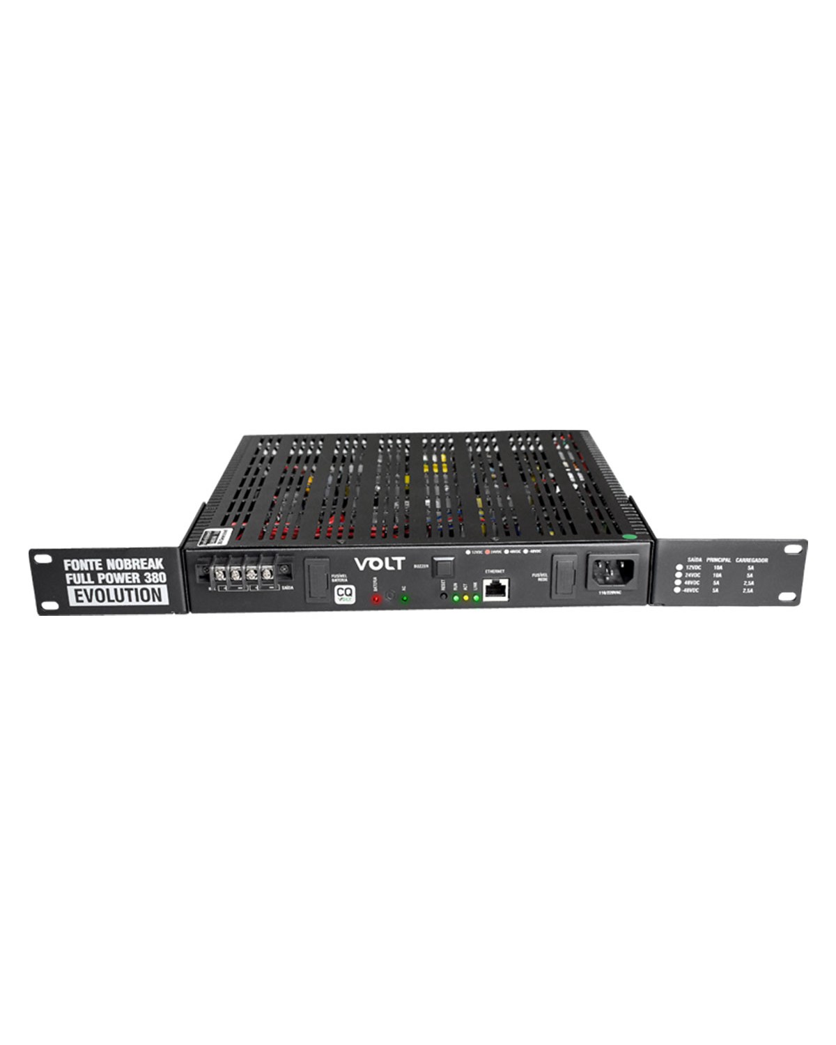 FONTE NOBREAK FULL POWER 380W 24V P/ RACK 1U GERENCIAVEL 3.21.010