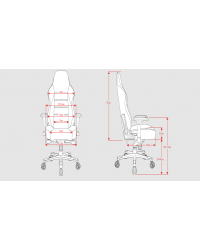 Cadeira Gamer DT3sports Orion Grey Elite Series