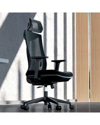 CADEIRA ERGONOMICA OFFICE B7 COM DESCANSO PRETA - PCOB7PT