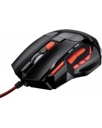 MOUSE ÓPTICO XGAMER FIRE BUTTON USB 2400DPI PRETO E VERMELHO MO236