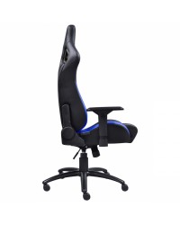 CADEIRA GAMER MAD RACER V10 PRETO COM DETALHES EM AZUL - MADV10AZGL PCYES