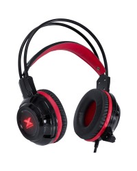 HEADSET VX GAMING TARANIS V2 P2 COM MICROFONE - PRETO E VERMELHO