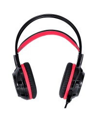 HEADSET VX GAMING TARANIS V2 P2 COM MICROFONE - PRETO E VERMELHO