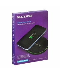 CARREGADOR CONCEPT WIRELESS ULTRA RÁPIDO 10W ANDROID E IPHONE PRETO CB130