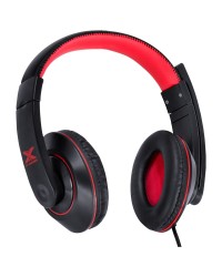 HEADSET GAMER VX GAMING V BLADE II USB COM MICROFONE RETRÁTIL E AJUSTE DE HASTE PRETO COM VERMELHO - GH200