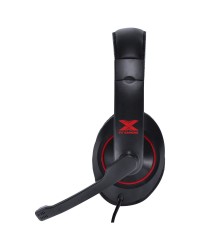 HEADSET GAMER VX GAMING V BLADE II USB COM MICROFONE RETRÁTIL E AJUSTE DE HASTE PRETO COM VERMELHO - GH200