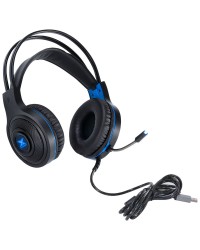 HEADSET GAMER VX GAMING LUGH LED AZUL USB COM MICROFONE FLEXIVEL - GH300