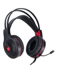 HEADSET GAMER VX GAMING LUGH LED VERMELHO USB COM MICROFONE FLEXIVEL - GH300