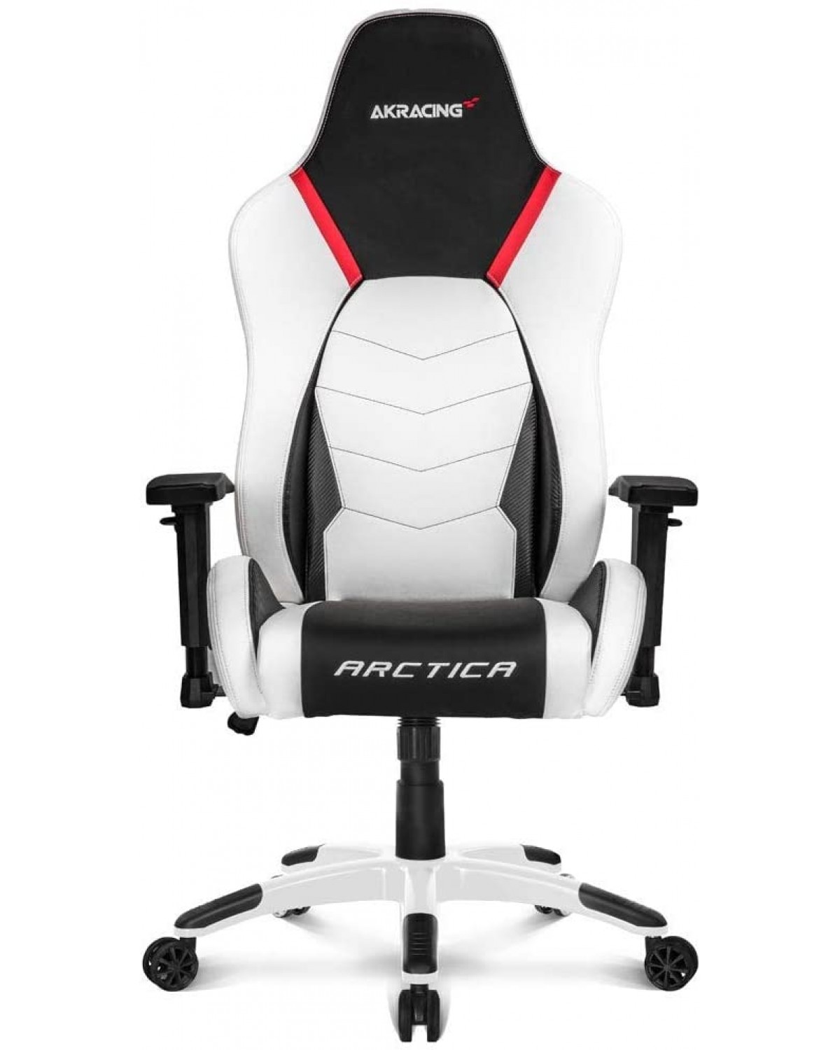 Cadeira Gamer Akracing Premium V2 ARCTICA White Black Red (BRANCA/PRETO/VERMELHO)