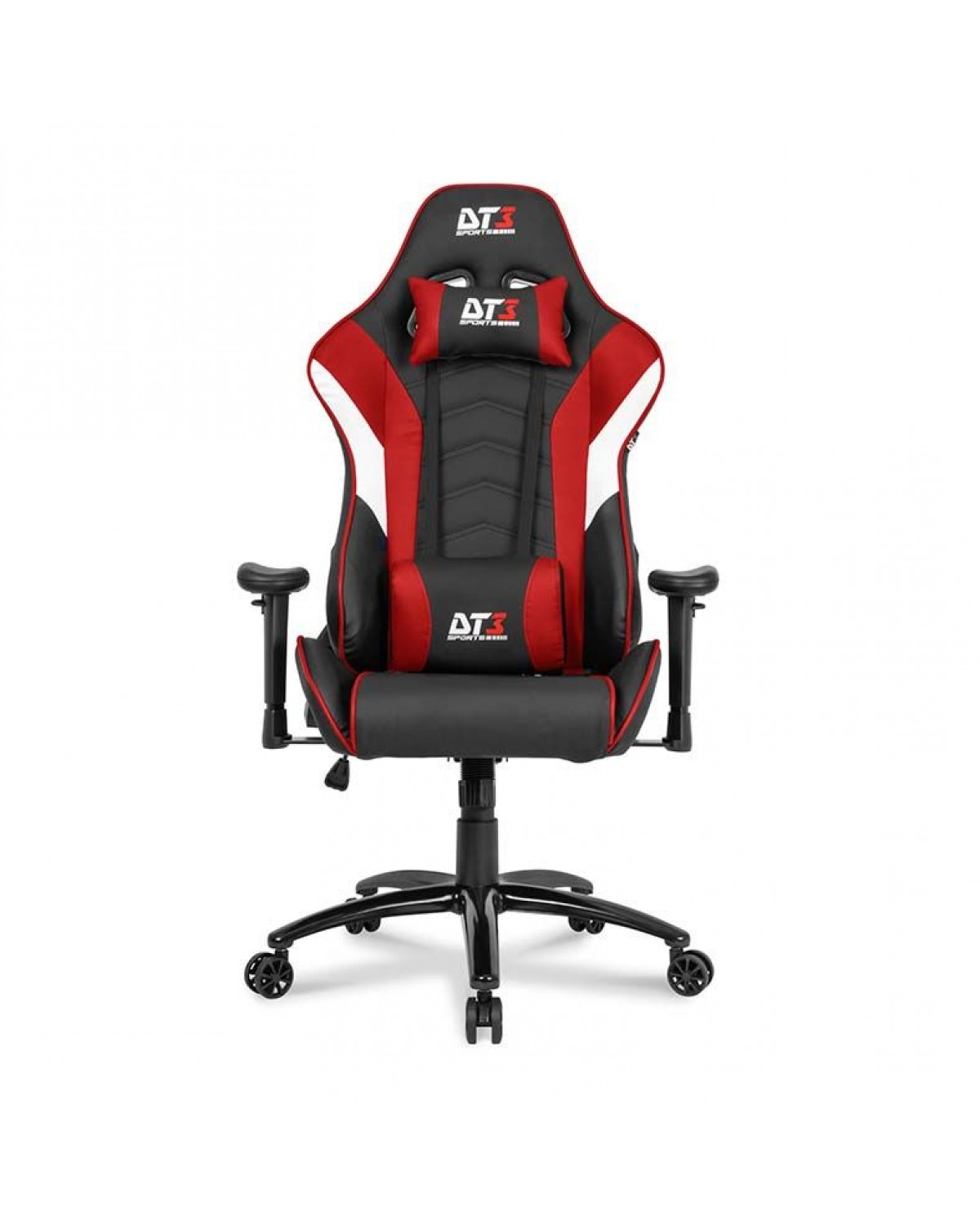 CADEIRA GAMER DT3 SPORTS ELISE PRETA COM VERMELHO